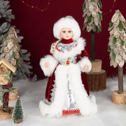 Festive Delight: Christmas Candy Bucket Decorations with Santa Claus Doll – Perfect Home Ornament and New Year's Gift