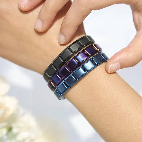 Wrist Couture: Italian Elastic Charm Bracelet 9mm – Hapiship's Stainless Steel Bangle ST