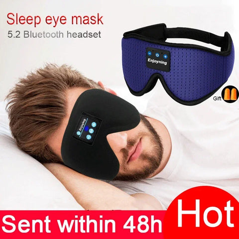 Transform Your Sleep Routine with the 3D Wireless Music Headphone Sleep Mask – Bluetooth Joy for iOS, Android, Mac