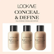 Achieve Full Matte Coverage with 3 Colors Waterproof Liquid Concealer - Perfect for Concealing Acne Scars, Dark Circles, and Lasting Whitening Makeup