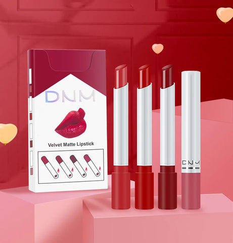 Kiss of Elegance: 1/4Pcs Korean Cosmetics Lipstick Set for Waterproof, Matte, and Long-Lasting Glam